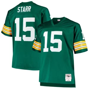 Amazing Bart Starr Green Bay Packers Big & Tall 1968 Retired Player Replica Jersey Green