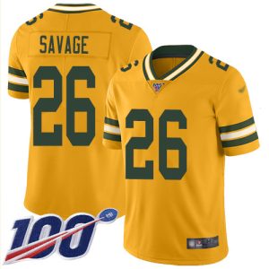 Amazing Fantastic Packers #26 Darnell Savage Yellow Youth Stitched NFL Limited Rush 100th Season Jersey
