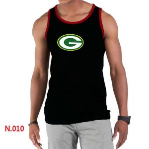 Amazing Unique Men's NFL Green Bay Packers Sideline Legend Authentic Logo Tank Top Black