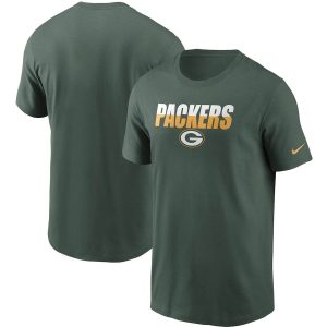Awesome Cool Beautiful Green Bay Packers Split T Shirt Green
