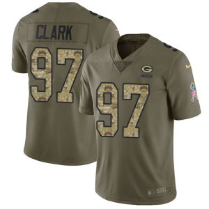 Awesome Cool Unique Packers #97 Kenny Clark Olive/Camo Men's Stitched NFL Limited 2017 Salute To Service Jersey