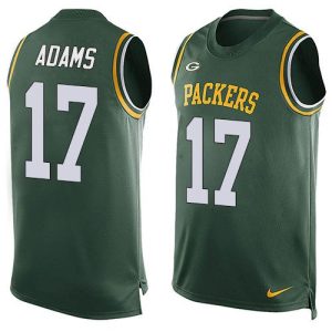 Awesome Gorgeous Magnificent Packers #17 Davante Adams Green Team Color Men's Stitched NFL Limited Tank Top Jersey