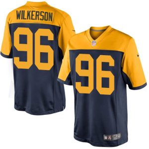 Awesome Magnificent Marvelous Packers #96 Muhammad Wilkerson Navy Blue Alternate Youth Stitched NFL New Limited Jersey