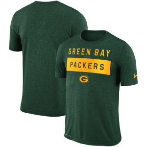 Awesome Unique Beautiful Men's Green Bay Packers Green Sideline Legend Lift Performance T Shirt