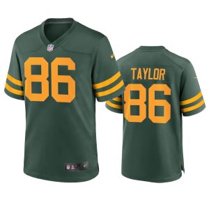 Beautiful Modern Green Bay Packers #86 Malik Taylor Men's Alternate Game Player NFL Jersey Green