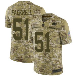 Beautiful Packers #51 Kyler Fackrell Camo Men's Stitched NFL Limited 2018 Salute To Service Jersey