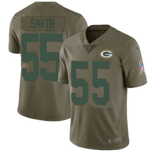 Beautiful Perfect Handy Packers #55 Za'Darius Smith Olive Men's Stitched NFL Limited 2017 Salute To Service Jersey