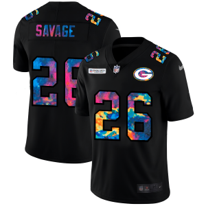 Beautiful Practical Green Bay Packers #26 Darnell Savage Jr. Men's Multi Color Black 2020 NFL Crucial Catch Vapor Untouchable Limited Jersey