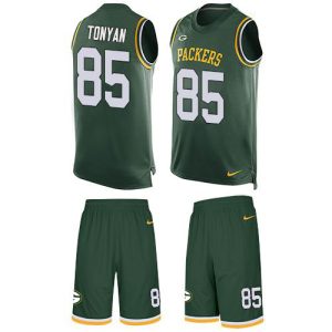 Brilliant Awesome Delightful Packers #85 Robert Tonyan Green Team Color Men's Stitched NFL Limited Tank Top Suit Jersey