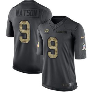 Brilliant Delightful Packers #9 Christian Watson Black Men's Stitched NFL Limited 2016 Salute to Service Jersey