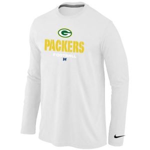 Brilliant Green Bay Packers Critical Victory Long Sleeve NFL T Shirt White