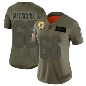 Brilliant Magnificent Packers #66 Ray Nitschke Camo Women's Stitched NFL Limited 2019 Salute to Service Jersey