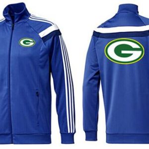 Brilliant NFL Green Bay Packers Team Logo Jacket Blue_4