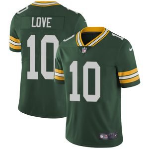 Brilliant Packers #10 Jordan Love Green Team Color Youth Stitched NFL Vapor Untouchable Limited Jersey