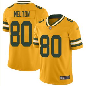 Brilliant Practical Packers #80 Bo Melton Gold Youth Stitched NFL Limited Inverted Legend Jersey