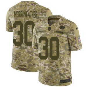Brilliant Smart Incredible Packers #38 Ellis Merriweather Camo Men's Stitched NFL Limited 2018 Salute To Service Jersey