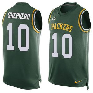 Charming Fantastic Impressive Packers #10 Darrius Shepherd Green Team Color Men's Stitched NFL Limited Tank Top Jersey
