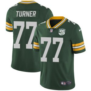 Charming Gorgeous Packers #77 Billy Turner Green Team Color Youth 100th Season Stitched NFL Vapor Untouchable Limited Jersey