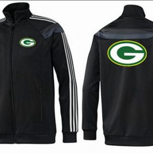 Charming Unique NFL Green Bay Packers Team Logo Jacket Black_3
