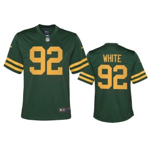 Classy Green Bay Packers #92 Reggie White Youth Alternate Game Player NFL Jersey Green