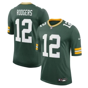 Classy Luxurious Aaron Rodgers Green Bay Packers Nike Vapor Untouchable Limited Jersey Green