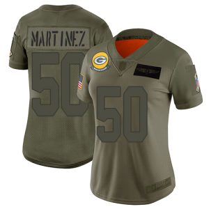 Classy Marvelous Outstanding Packers #50 Blake Martinez Camo Women's Stitched NFL Limited 2019 Salute to Service Jersey