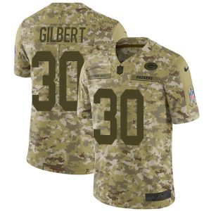 Classy Packers #30 Zyon Gilbert Camo Youth Stitched NFL Limited 2018 Salute To Service Jersey