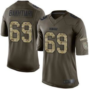 Comfortable Elegant Trendy Packers #69 David Bakhtiari Green Men's Stitched NFL Limited 2015 Salute to Service Jersey