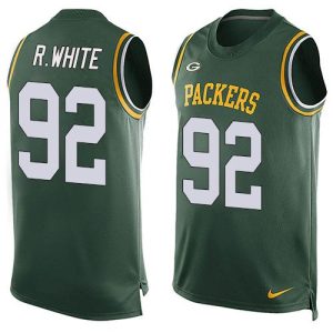 Comfortable Modern Trendy Packers #92 Reggie White Green Team Color Men's Stitched NFL Limited Tank Top Jersey