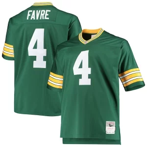 Comfortable Pretty Trendy Brett Favre Green Bay Packers Big & Tall 1996 Retired Player Replica Jersey Green