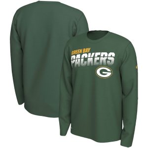 Comfortable Smart Classy Green Bay Packers Sideline Line of Scrimmage Legend Performance Long Sleeve T Shirt Green