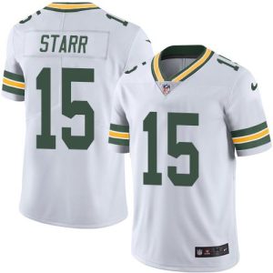 Cool Delightful Packers #15 Bart Starr White Men's Stitched NFL Vapor Untouchable Limited Jersey
