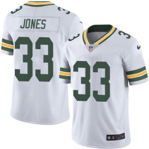 Cool Incredible Amazing Packers #33 Aaron Jones White Men's Stitched NFL Vapor Untouchable Limited Jersey