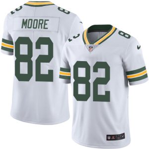Cool Modern Packers #82 J'Mon Moore White Men's Stitched NFL Vapor Untouchable Limited Jersey
