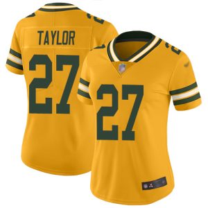 Cool Terrific Luxurious Packers #27 Patrick Taylor Gold Women's Stitched NFL Limited Inverted Legend Jersey