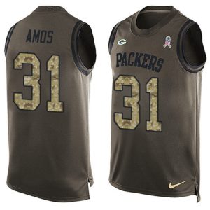 Cool Terrific Modern Packers #31 Adrian Amos Green Men's Stitched NFL Limited Salute To Service Tank Top Jersey