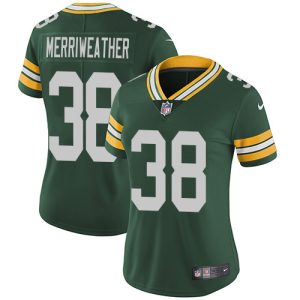 Cool Terrific Packers #38 Ellis Merriweather Green Team Color Women's Stitched NFL Vapor Untouchable Limited Jersey