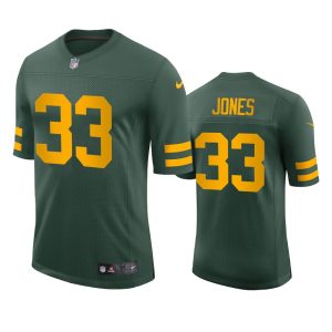 Delightful Classy Gorgeous Green Bay Packers #33 Aaron Jones Men's Alternate Vapor Limited Player NFL Jersey Green