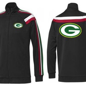 Delightful Exciting Classy NFL Green Bay Packers Team Logo Jacket Black_2