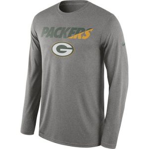 Delightful Handy Pretty Men's Green Bay Packers Heather Gray Legend Staff Practice Long Sleeves Performance T Shirt