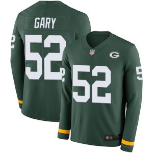 Delightful Packers #52 Rashan Gary Green Team Color Youth Stitched NFL Limited Therma Long Sleeve Jersey