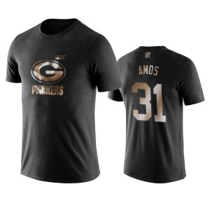 Elegant Brilliant Marvelous Packers #31 Adrian Amos Black NFL Black Golden 100th Season T Shirts