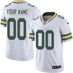 Elegant Fantastic Green Bay Packers Customized White Stitched Vapor Untouchable Limited Youth NFL Jersey