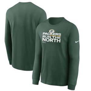 Elegant Outstanding Men's Green Bay Packers Green 2021 NFC North Division Champions Trophy Collection Long Sleeve T Shirt