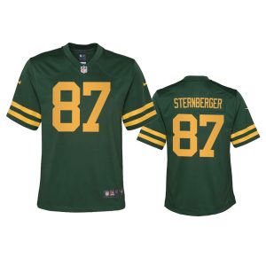 Elegant Trendy Green Bay Packers #87 Jace Sternberger Youth Alternate Game Player NFL Jersey Green