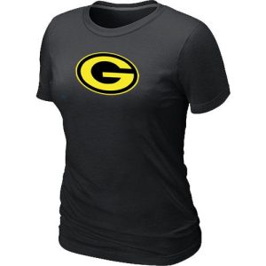 Elegant Women's Green Bay Packers Neon Logo Charcoal T Shirt Black