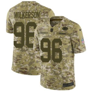 Exciting Packers #96 Muhammad Wilkerson Camo Youth Stitched NFL Limited 2018 Salute to Service Jersey