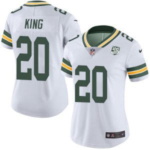 Exciting Perfect Graceful Packers #20 Kevin King White Women's 100th Season Stitched NFL Vapor Untouchable Limited Jersey