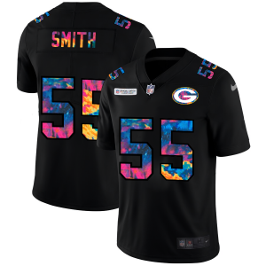 Exciting Terrific Green Bay Packers #55 Za'Darius Smith Men's Multi Color Black 2020 NFL Crucial Catch Vapor Untouchable Limited Jersey