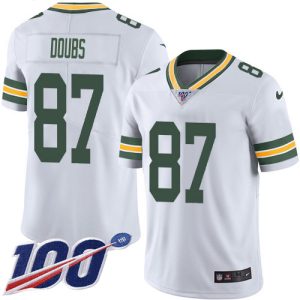 Fabulous Classy Trendy Packers #87 Romeo Doubs White Men's Stitched NFL 100th Season Vapor Untouchable Limited Jersey